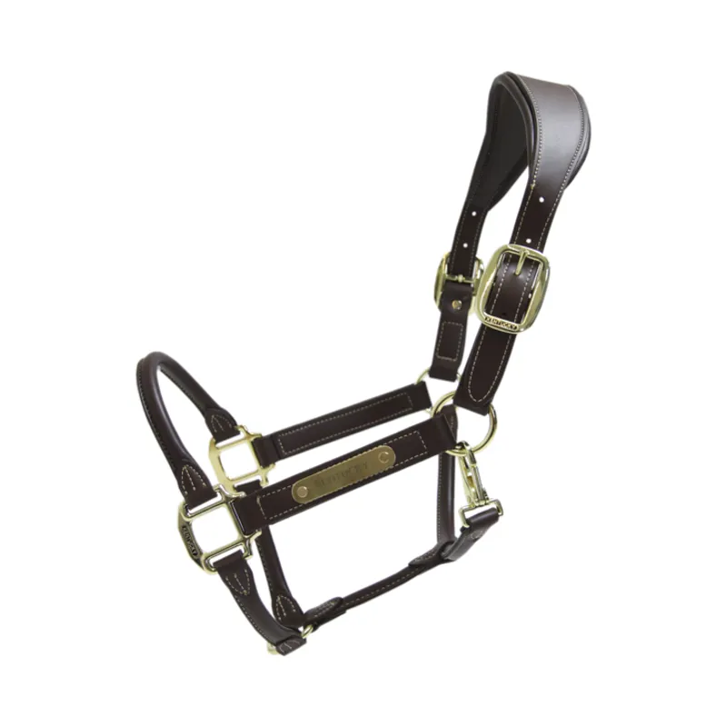Kentucky Horsewear Anatomic Leather Halter Brown